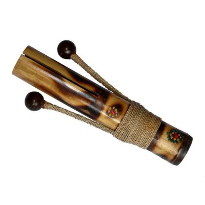 Abbildung von NEU Tok Klapper Rassel Bambus Musikinstrument Mus101