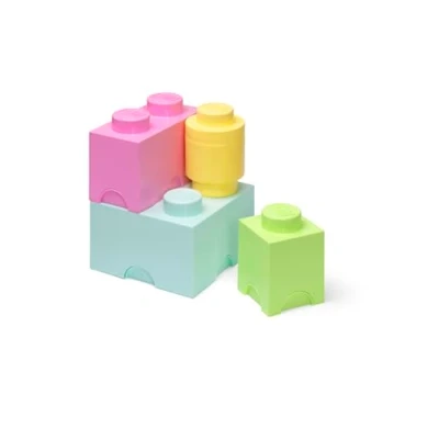 Abbildung von Room Copenhagen Aufbewahrungsbox LEGO Speicherbaustein Multi Pack 4er