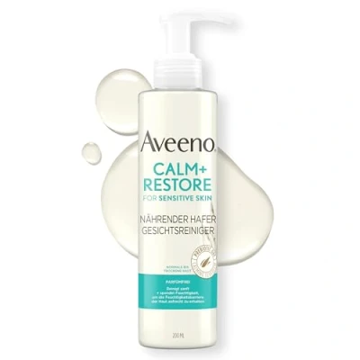 Abbildung von Aveeno Calm+ Restore Nährender Hafer Gesichtsreinigung 200 ml