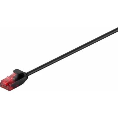 Abbildung von Goobay 93714 Cat 6 Patchkabel, Lan Kabel, 250Mhz, U/UTP Vergoldete RJ45 Stecker, Ethernet Kabel Flach, POE