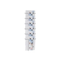 Abbildung von Twinco Wandprospekthalter Twin Agenda Silber A4 6 Fächer VE=1