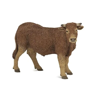 Abbildung von Papo Handbemalt Figuren Das Leben auf dem Bauernhof Limousin Kuh 51131 Sammelbar für Kinder Geeignet Jungen und Mädchen Ab 3 Jahren