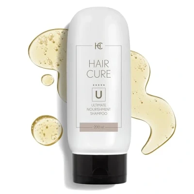 Abbildung von Hair Cure® Shampoo gegen Haarausfall für Frauen &amp; Männer 200 ml Haarwachstum Beschleunigen Anti ohne Sulfaten, Parabenen und Silikonen 16 aktive Inhaltsstoffe