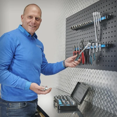 Abbildung von Datona Magnetleiste für Lochwände im 2er Set 55 cm