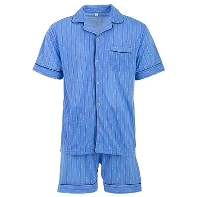 Abbildung von Lucky Schlafanzug Pyjama Set Shorty Bordüre (HT)