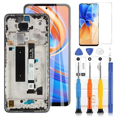 Abbildung von LADYSON LCD Bildschirm für Xiaomi Mi 10T Lite 5G M2007J17G Ersatz des Bildschirms Display Touchscreen Digitizer Assembly mit Werkzeugen (nicht 5G, Schwarz Rahmen)