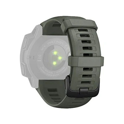 Abbildung von Armband Kompatibel mit Garmin Instinct Sport Silikon Uhrenarmband Replacement Wechselarmband Ersatzarmband für Instinct/Instinct 2 Smartwatch (Armeegrün, One Size)