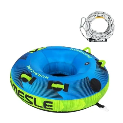 Abbildung von Wassergleiter Hurricane 1 2 Personen mit Seil Tube Boot blau