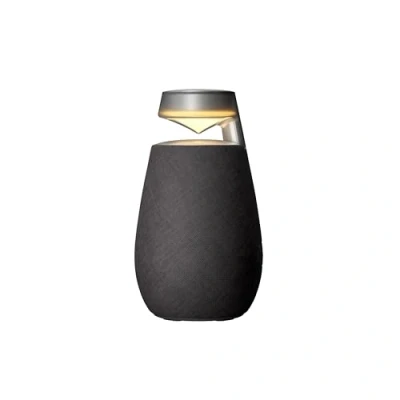Abbildung von LG XBOOM 360 XO2T Lautsprecher, hohe Leistung, Bluetooth, Onmidirektionaler Sound, 20 W, DJ Funktionen, Karaoke, mehrfarbige LED Beleuchtung, breite Konnektivität, Schwarz