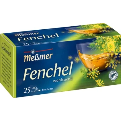 Abbildung von Meßmer Fenchel 25 Teebeutel Vegan Glutenfrei Laktosefrei, 75g