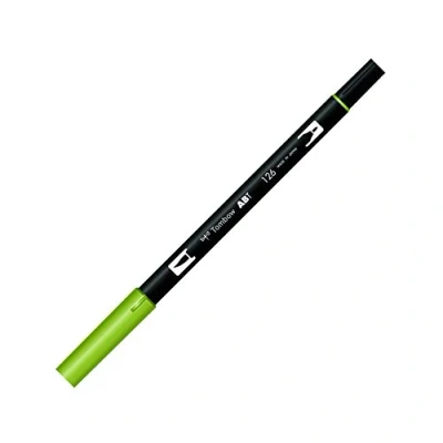 Abbildung von Tombow ABT 126 Fasermaler Dual Brush Pen mit zwei Spitzen, light olive