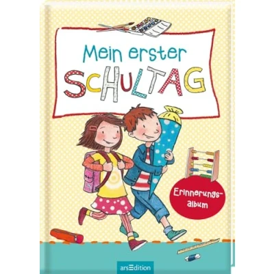 Abbildung von Mein erster Schultag: Erinnerungsalbum Eintragbuch für Kinder ab 5 Jahren, Geschenk Schulanfang, Einschulung