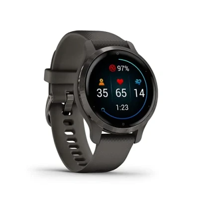 Abbildung von Garmin Venu 2S renewed GPS Fitness Smartwatch mit ultrascharfem 1,1“ AMOLED Touchdisplay, Gesundheitsfunktionen, über 25 vorinstallierten Sport Apps, Music &amp; Pay (generalüberholt)