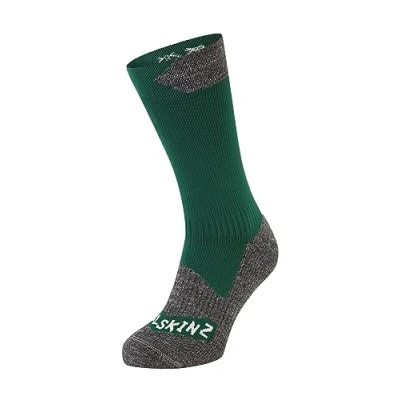 Abbildung von SEALSKINZ Raynham Allwetter Socken, wasserdicht, halbhoch, blaugrau graumeliert, Größe S