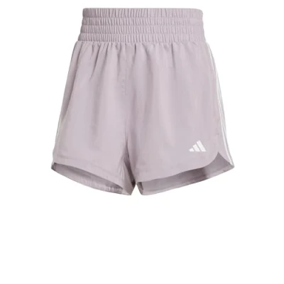 Abbildung von adidas Performance Pacer 3STRIPES kurze Sporthose, Damen, Größe: Lx5&quot;, Preloved fig white