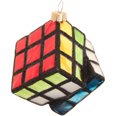 Abbildung von Krebs Glas Lauscha Christbaumschmuck &quot;Glasornament Zauberwürfel, Ø ca. 9 cm&quot;, (1 tlg.), Weihnachtsdeko, Weihnachtsbaumkugel, Christbaumkugeln aus