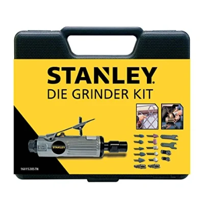 Abbildung von Stanley 160153XSTN, Schleifer für gerade Form, Schwarz, Silber, 25000 RPM, 170 l/min, 6.35 (1/4), 6 bar