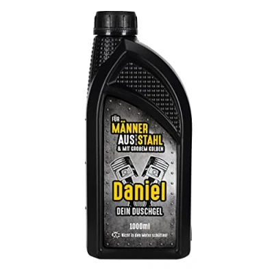 Abbildung von Lustapotheke® Duschgel 1000ml Für Männer aus Stahl mit Wunschname
