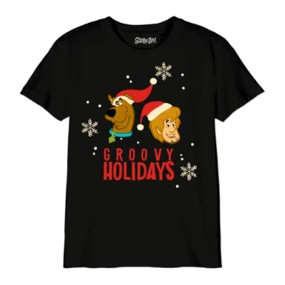 Abbildung von Scooby Doo Jungen Boscoobts029 T Shirt, Schwarz, 10 Jahre