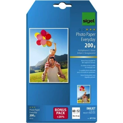 Abbildung von SIGEL Fotopapier Inkjet Everyday 10,0 x 15,0 cm hochglänzend 200 g/m²