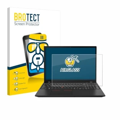 Abbildung von BROTECT Schutzglas für Lenovo ThinkPad P16s Gen 2 Schutzfolie Panzer Folie Glas [Extrem Kratzfest 9H, Anti Fingerprint, Ultra Transparent]