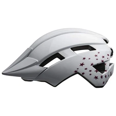 Abbildung von Bell Unisex Jugend Sidetrack Ii Fahrradhelme, White Stars, Einheitsgröße