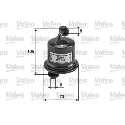 Abbildung von VALEO 587055 Kraftstofffilter Leitungsfilter 8 SUZUKI: Jimny SUV, SWIFT 3, SX4 I Schrägheck, TOYOTA: RAV4 III SUV