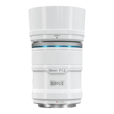 Abbildung von SIRUI Sniper 56 mm Autofokus Objektiv, F1.2 Weitwinkel APS C Kameraobjektiv (Z Mount, weiß)