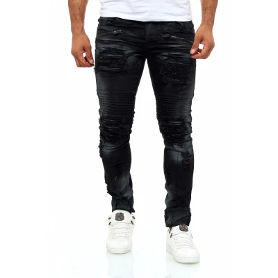 Abbildung von KINGZ Slim fit Jeans, im angesagten Destroyed Look