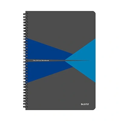 Abbildung von Leitz 44960035 Office Collegeblock A4 liniert, spiralgebunden mit PP Einband Blau