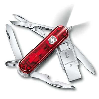 Abbildung von Victorinox Schweizer Taschenmesser Midnite Manager@work, Swiss Army Knife, Multitool, 11 Funktionen, Drahtabisolierer, Phillips Schraubendreher 0/1