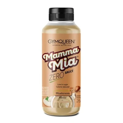 Abbildung von GymQueen Mamma Mia Zero Sauce 265ml, Mushroom, kalorienreduziert, ohne Fett &amp; Zuckerzusatz, zum Verfeinern von Gerichten oder als Salat Dressing