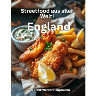Abbildung von Streetfood aus aller Welt England: Lernen Sie im Rahmen unserer kulinarischen Weltreise in Band 19 die 26 beliebtesten englischen Rezepte selbst zuzubereiten!