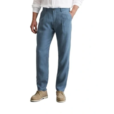 Abbildung von Marc OߴPolo Herren Leinenhose mit elastischem Bund lang, Blau (Storm), W34/L30