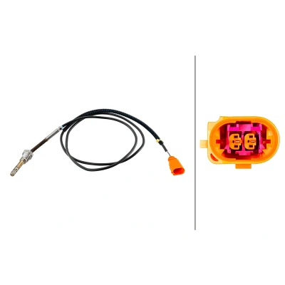 Abbildung von HELLA 6PT 010 376 961 Sensor, Abgastemperatur VOLKSWAGEN: Transporter 5 Bus, Multivan (7HM, Kastenwagen