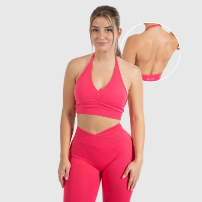 Abbildung von Smilodox Silvia Sportbh mit leichter Stützkraft, Damen, Größe: XL, Pink