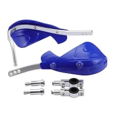 Abbildung von GOOFIT 7/8&quot; Lenker Protektor Handschutz Gruppe mit Aluminium Legierung Hebel Ersatz für Suzuki Motocross Motorrad Pitbike Dirtbike ATV Blau