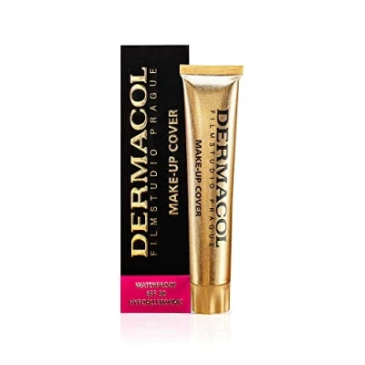 Abbildung von Dermacol Deckendes Make up Cover für Gesicht und Hals Wasserfeste Foundation mit LSF 30 einen makellosen Teint Helles Rosé 212, g
