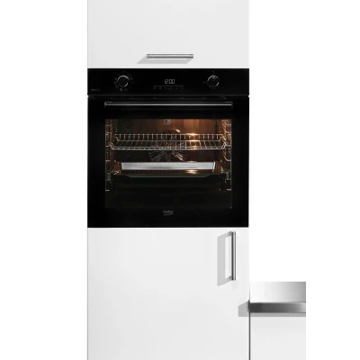 Abbildung von BEKO Einbaubackofen &quot;BBIM17300BMPEF&quot;, BBIM17300BMPEF, mit 1 fach Teleskopauszug, Pyrolyse Selbstreinigung