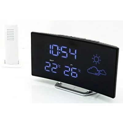 Abbildung von Soundmaster FUR100 Wetterstation Radiowecker Funkwecker kabelloser Außensensor Uhrenradio