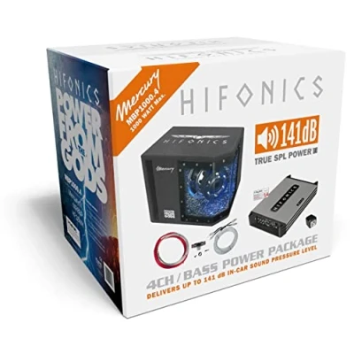 Abbildung von Hifonics Basspack 4CH MBP1000.4 Auto Subwoofer (250 W)