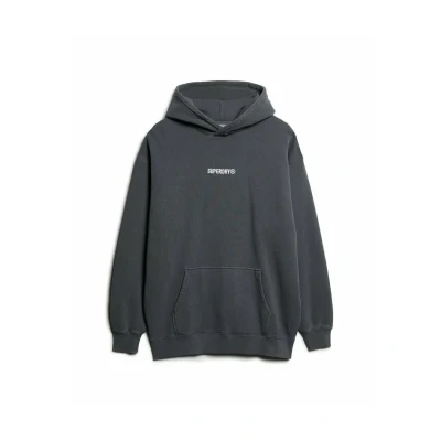 Abbildung von Superdry Micro LOGO Graphic Kapuzenpullover, Damen, Größe: XXL, Ebony