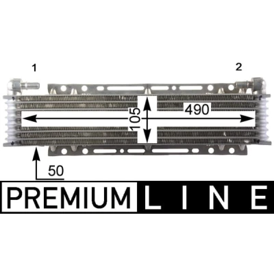 Abbildung von Ölkühler, Motoröl MAHLE ORIGINAL CLC 206 000P