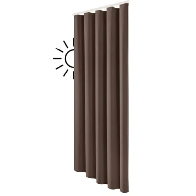 Abbildung von Verdunkelungsvorhang Thermo Verdunklungsgardine Deko Gardine Vorhang, heimtexland, Multifunktionsband (1 St), verdunkelnd, Verdunklungsstoff, blickdicht, Sonnenschutz, Verdunklung, Kälteisolierung, Schalldämmung