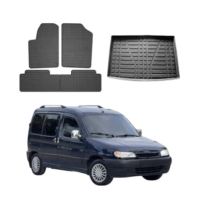 Abbildung von OMAC 1520YPS 484 Fußmattensatz Gummi 5 schwarz CITROËN: Berlingo / First I Kastenwagen