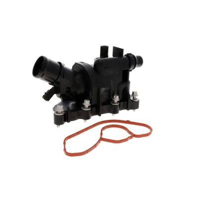 Abbildung von VEMO V30 99 0005 Thermostatgehäuse mit Dichtung Thermostat, Schnellkupplungen, Klammern, Sensor MERCEDES BENZ: A Klasse