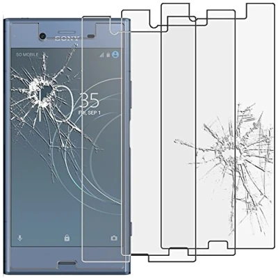 Abbildung von ebestStar kompatibel mit Sony Xperia XZ1 Panzer Schutz Glas (x3 Stück) XZ1/Dual F8342 Schutzfolie, 9H gehärte Schutzglas, HD Displayschutz, Ultrabeständig