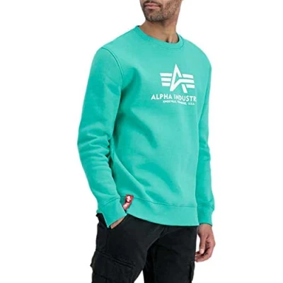 Abbildung von Alpha Industries Sweatshirt, Herren, Größe: Large, Atomic green