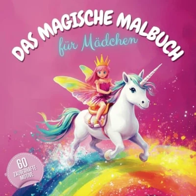 Abbildung von Das magische Malbuch für Mädchen: 60 zauberhafte Malvorlagen grenzenlos kreative Mädchen mit Einhörnern, Prinzessinnen, Meerjungfrauen, Hexen, magischen Feen und Pferden