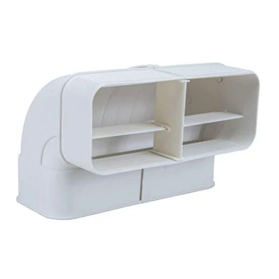 Abbildung von Flachkanalsystem 150 optimAIRo Rohrbogen weiß 222 x 89 mm